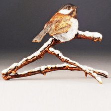 Chickadee Bronze Sculpture "Snowbird" 72026 Mark Hopkins | 72026