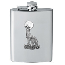 Coyote Flask | Heritage Pewter | HPIFSK3130