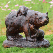 Bear and Cubs Playtime Garden Sculpture | 50869 | SPI Home -2