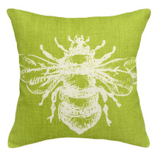 Bumble Bee Upholstered Pillow | Bee Pillow | CS071P-CH.18x18