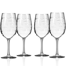 Fish 18 oz Wine Glass Set of 4 | Rolf Glass | 600260