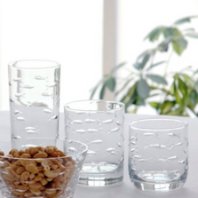 Fish Double Old Fashioned Drink Glass Set of 4 | Rolf Glass | 600000