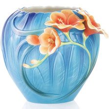 Freesia Sculptured Porcelain Vase | FZ03356 | Franz Collection