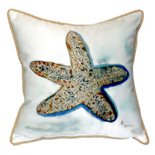 Starfish Indoor Outdoor Pillow 22x22 | Betsy Drake | BDZP604