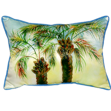 Palm Tree Pair Indoor Outdoor Pillow 20x24 | Betsy Drake | BDZP385