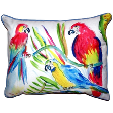 Parrot Trio Indoor Outdoor Pillow 20x24 | Betsy Drake | BDZP392