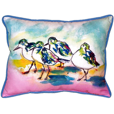 Sanderling Pink Indoor Outdoor Pillow 20x24 | Betsy Drake | BDZP953