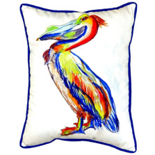 Sylvester Pelican Indoor Outdoor Pillow 20x24 | Betsy Drake | BDZP985A