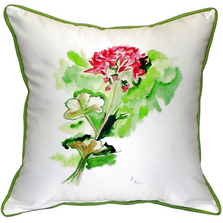 Geranium Indoor Outdoor Pillow 22x22 | Betsy Drake | BDZP199