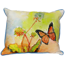 Butterfly Scene Indoor Outdoor Pillow 20x24 | Betsy Drake | BDZP278