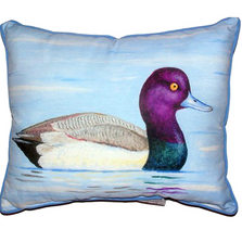 Lesser Scaup Duck Indoor Outdoor Pillow 20x24 | Betsy Drake | BDZP455