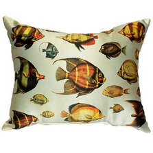 Fish Pattern Indoor Outdoor Pillow 20x24 | Betsy Drake | BDZP007AP