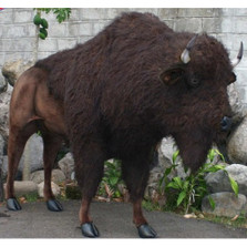 Buffalo Life-Sized Stuffed Animal | Plush Buffalo Statue | Hansa Toys | HTU4883