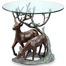 Deer Duo End Table | 34125 | SPI Home