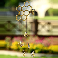 Honeycomb and Bee Thermometer, Wall Mounted, Garden, Nursery