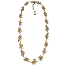 Tundra Rose Yellow Pearl Contour Necklace | Michael Michaud Jewelry | 9102BZYP