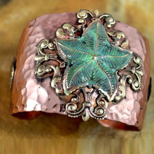 Starfish Copper and Brass Cuff Bracelet | Elaine Coyne Jewelry | NOP40cf