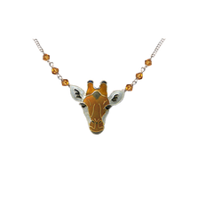 Giraffe Face Necklace | Bamboo Jewelry | BJ0214sn