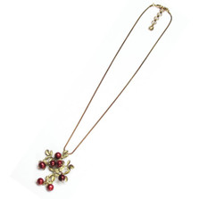 Cranberry Snake Chain Pendant Necklace | Nature Jewelry | Michael Michaud | 8054BZCR
