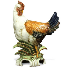 Hen Hand Painted Ceramic Sculpture | Intrada Italy | CAm9046