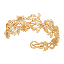 Deco Daisy Cuff Bracelet | Michael Michaud Jewelry | 7275bzgs