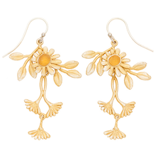 Deco Daisy Double Wire Dangle Earrings | Michael Michaud Jewelry | 3260BZGS