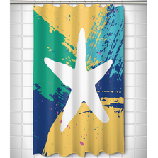 Bimini Starfish Shower Curtain | Island Girl Home | SC153 -2