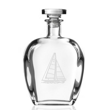 Sailboat Engraved Glass Decanter | Rolf Glass | 222806