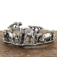 Animal Kingdom Sterling Silver Cuff Bracelet | Kabana | BR199