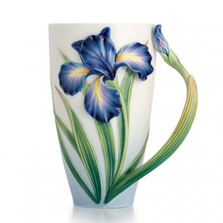 Eloquent Iris Porcelain Mug | FZ02478 | Franz Collection