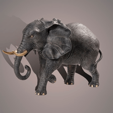 Elephant Large Bronze Sculpture "Bull" | Barry Stein | BBSELE1-BLG