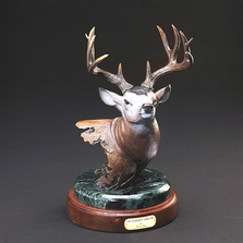 Deer Bronze Sculpture "October's Dream"  | Barry Stein | BBSOCTOBERSDREAM