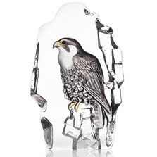 Falcon Painted Crystal Sculpture | 34212 | Mats Jonasson Maleras