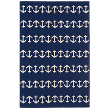 Anchor Pattern Navy Area Rug | Trans Ocean | CAP46166433