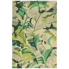 Palm Leaf Green Area Rug | Trans Ocean | CAP46166806