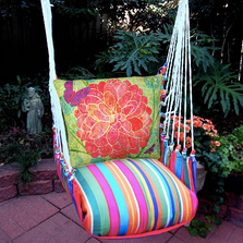 Red Flower Hammock Chair Swing "Le Jardin" | Magnolia Casual | LJTC512-SP