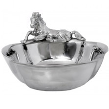 Horse Aluminum Bowl | Arthur Court Designs | 104008