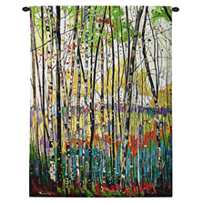 Birch Tree Tapestry Wall Hanging "Voile de Montagne" | Pure Country | FTT6876WH