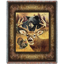 Deer Tapestry Throw Blanket "Hunter's Dream"| Pure Country | pc7211T