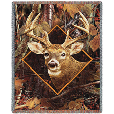 Deer in Camo Tapestry Throw Blanket| Pure Country | pc7212T