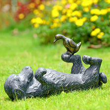 Puppy Play Garden Sculpture | SPI Home | 34796