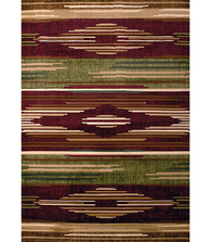 Native Chic Burgundy Area Rug | United Weavers | 510-28634