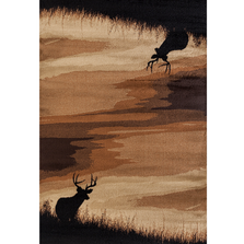 Deer in Field Area Rug "Woodside" | United Weavers | 712-31175