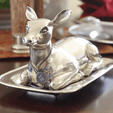 Doe Pewter Butter Dish | Vagabond House | A108