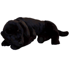 life size black lab stuffed animal