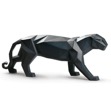 Matte Black Panther Porcelain Figurine | Lladro | 01009299