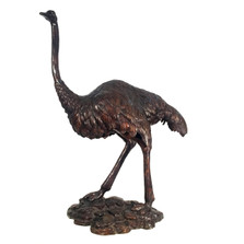 Ostrich Standing Bronze Outdoor Statue | Metropolitan Galleries | SRB992314