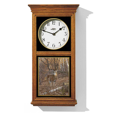 Deer Oak Wood Regulator Wall Clock "Great Eight" | 5982662667