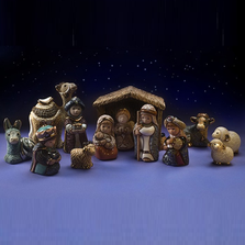 Ceramic Nativity Figurine 13 Piece Set | De Rosa| nativity13pc