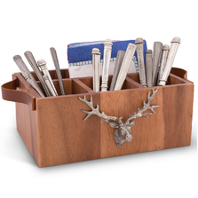 Elk Wooden Flatware Caddy | Vagabond House | VHCB464EK -2